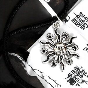 5 For $25💫Silver Cosmic Celestial Sun Pendant Necklace